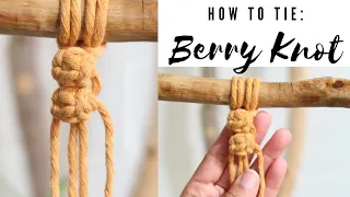 Berry Knot | How to tie berry knot | Macrame Knots