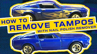 How to Remove Tampos with Nail Polish Remover - Custom Diecast Car Tips & Tricks