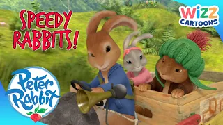 @OfficialPeterRabbit - Speedy Rabbits! 🏎 | EPISODE CLIP | Cartoons for Kids | @WizzCartoons