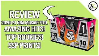 INSANE HITS! 2020-21 Mosaic FOTL Basketball Hobby Box. 2 BONUS SSP HITS!