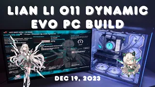 LIAN LI O11 DYNAMIC EVO WHITE PC BUILD AM5 DDR5 RYZEN 9 7950X3D 2023