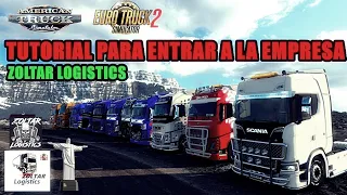 👉 COMO ENTRAR A ZOLTAR LOGISTICS ?? TUTORIAL EMPRESAS EURO TRUCK SIMULATOR 2