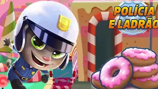 TALKING TOM GOLD RUN COPS AND ROBBERS EVENT OFFICER TOM UNLOCKED GAMEPLAY