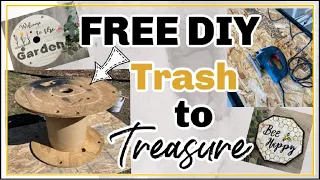FREE DIY Trash to Treasure UPCYCLE | FREE DIY Farmhouse Home Decor | Repurposed Trash