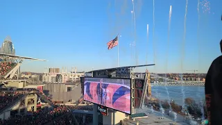 National Anthem and Flyover December 4th 2022 Paycor Stadium, Bengals vs Chiefs