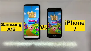 Samsung a13 vs iPhone 7 speed test, iPhone 7 pubg test, Samsung a13 game test, a13 camera test,