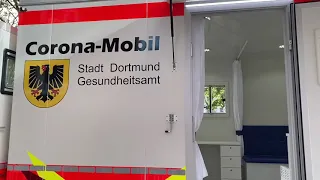 Vorstellung der mobilen Corona-Teststelle der Stadt Dortmund