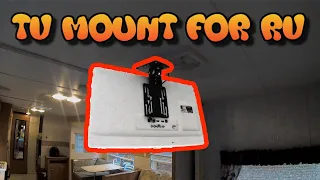 HOW TO 12V DC LG Smart TV Mount for Ceiling or Under Cabinet in RV Camper or Home