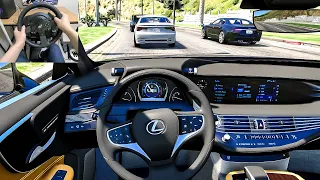 GTA 5 - 2019 Lexus LS500H [Steering Wheel gameplay]