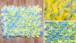 How to make a simple Doormat / Rug at home || Diy easy Doormat idea out of fabric.