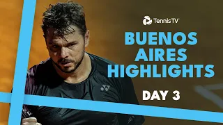 Wawrinka vs Jarry in THRILLER; Cerundolo, Etcheverry feature | Buenos Aires 2024 Highlights Day 3