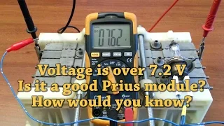 Prius Individual Module Testing with Voltmeter for Dummies - OCV vs CCV