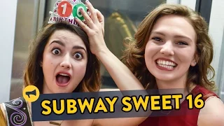 Subway Sweet Sixteen - a surprise birthday on the train!