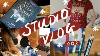 STUDIO VLOG 002 | BOOK HAUL (with added socks) and why I can't draw properly at the moment