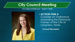 April 9, 2020 City Council Meeting