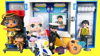 LOL SURPRISE Heartbreaker Family Visit Police Station for Punk Boy in Jail | Fun Toys for Kids