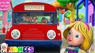 Колеса на автобусе песня + Более мультфильм видео для детей от Farmees