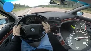 BMW E39 535i V8 VOL Driving  Autobahn