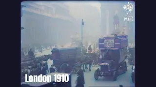 London Street Scenes around 1910 colorized (DeOldify)