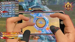 Best😱 FPS 60 IPHONE | 5 Finger Claw Gyroscope | SOLOVsSQUAD | PUBGMOBILE