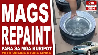 PINTURAHAN ANG MAGS GAMIT LANG ANG SPAY PAINT! #corolla9th #altis (links below)