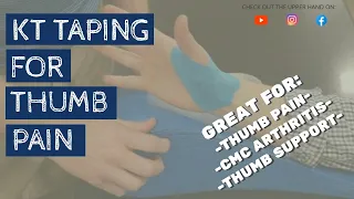 PAINFUL THUMB?? Easy Taping Method to Give You Instant Pain Relief