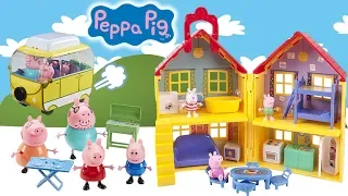 Peppa Wutz Campingtrip | Familienhaus und Abenteuer Wohnmobil | MeinSpielzeugmarkt