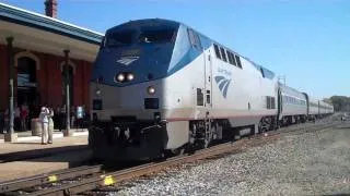 Amtrak Wolverine #353 Arrival and Departure in Jackson MI