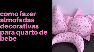 Como fazer almofadas decorativas para quarto de bebê