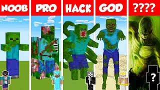 🎃Minecraft REAL LIFE ZOMBIE HOUSE BUILD CHALLENGE - NOOB vs PRO vs HACKER vs GOD / Animation