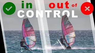 HOW TO: CONTROL STRONG WIND 🌪 | Windsurfing Overpowered  ✅ Tutorial