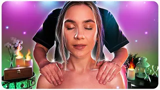 🤤 АСМР Обалденный МАССАЖ СПИНЫ и ШЕИ 🔥 Звуки Кожи asmr back neck massage tracing