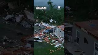 Columbia, Tennessee Tornado Destruction via Drone