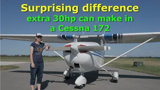 Cessna 172 on steroids | Surprising performance difference of the 172/180hp Superhawk conversion