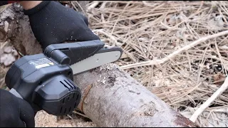 Awesome Mini Chainsaw Review | Gocheer Mini Chainsaw 6 Inch Portable Handheld Chainsaw Wood Cutting