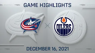 NHL Highlights | Blue Jackets vs. Oilers - Dec. 16, 2021