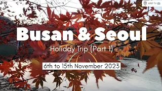 [4K] Busan & Seoul Holiday Trip (Part 1) - 6th to 15th Nov2023