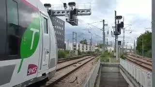 Z50000 NAT : Arrivée à la gare de Ermont Eaubonne sur la ligne H du Transilien