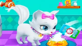 Видео для детей Мой виртуальный котенок ПУШИСТИК в детской игре про котят