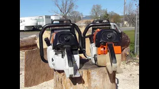 Stihl 084 vs ms880 vs 084 Torque Tweak 1st Runs