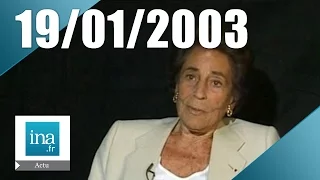 20h France 2 du 19 janvier 2003 - Françoise Giroud est morte | Archive INA