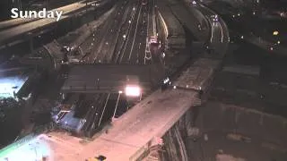 Cape Horn Interchange - Flyover in a Weekend Timelapse