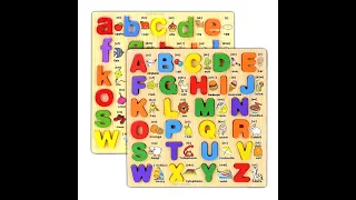 3D Wooden Capital & Small Alphabet Puzzles