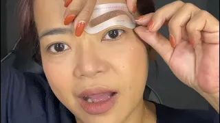 Eyebrow stamp trend sa tiktok ,try natin😂