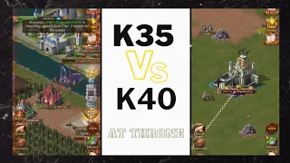 solo players at enemy throne | Jan vs K40 | evony svs