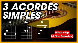 3 acordes SIMPLES aprenda a TOCAR no VIOLÃO essa música famosa | What's Up (4 Non Blondes)