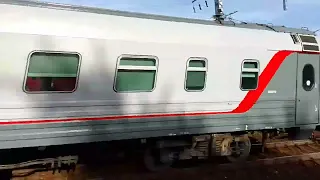 Электровоз ЭП20-035 с пассажирским поездом 064Й "Самара-Санкт-Петербург".