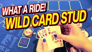 WHOA! What a Rollercoaster Ride on Wild Card Stud Poker