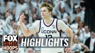 Cam Spencer EXPLODES for 25 points and 4 rebounds in UConn's 78-54 win vs. Villanova | CBB on FOX