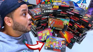 COMPREI UMA LOCADORA ? COLEÇÃO DE JOGOS ORIGINAIS DE SUPER NINTENDO (SNES)